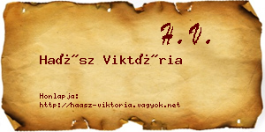 Haász Viktória névjegykártya