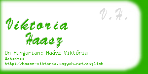 viktoria haasz business card